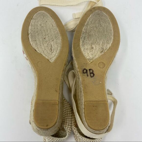 Coach Lace-up Patchwork Espadrilles- Size 7 - Picture 10 of 13